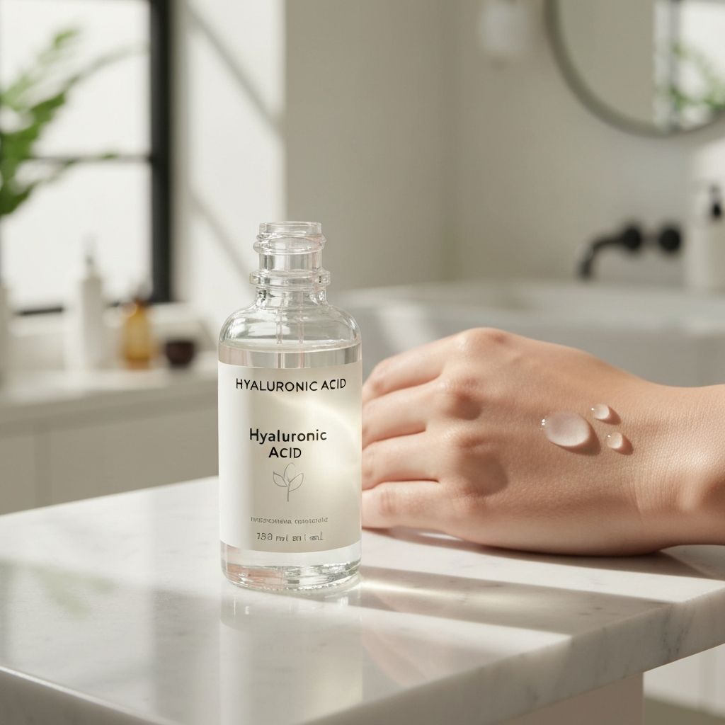Hyaluronic acid serum for skin hydration